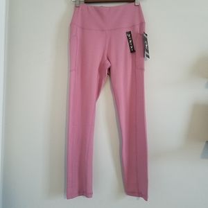NWT Beverly Hills Polo Club Capri Pink Leggings